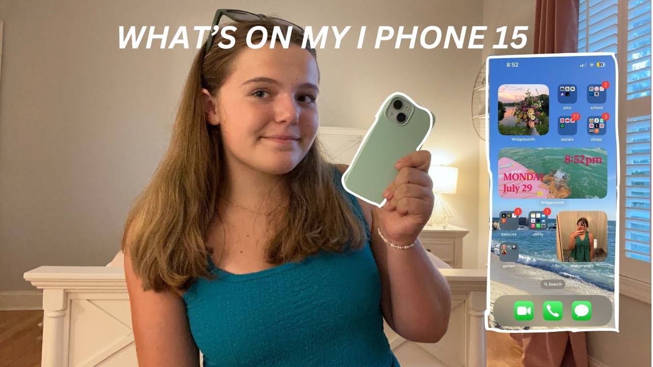 WHAT’S ON MY iPHONE 15 + how to create your own widgetsmith - YouTube