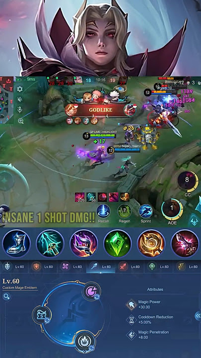 Cecilion Insane One Shot Damage Build (Part 10) - MLBB #gameplayproplayer #cecilion #MLBB