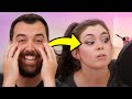 Husband Reacts To My Makeup Routine (cat eyeliner for hooded lids)