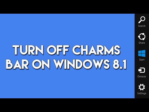 How to Disable The Charms Bar