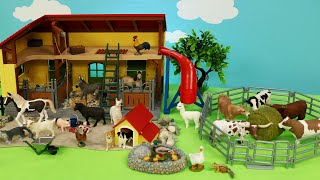 Fun Schleich Farm Toys and Barnyard Animal Figurines - Cows Horses