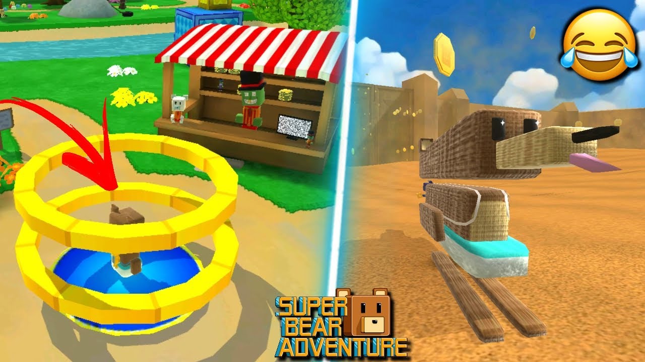 Jogo do urso, COLMEIA do novo mapa no ROBLOX, super bear adventure VS  roblox, versão do super bear 