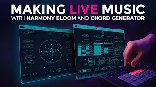 Live Music Creation with Harmony Bloom, Chord Generator and  MNodes #141