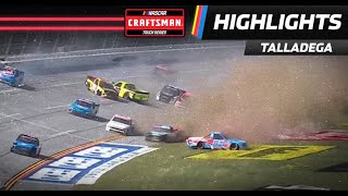 ‘The Big One’ strikes late in Truck Series playoff race at Talladega