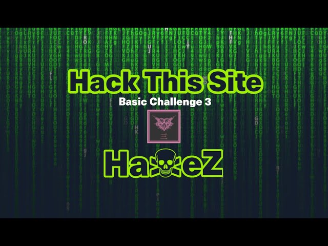 Hack This Site: Basic Web Challenges – Level 3