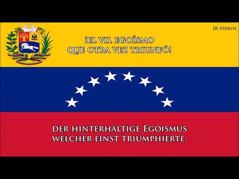 Nationalhymne von Venezuela (ES/DE Text) - Anthem of Venezuela