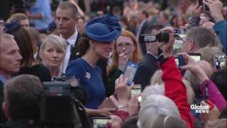 Prince William and Kate meet the crowd and depart from B.C. legislature