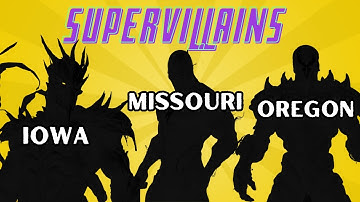 Asking AI to Create A Supervillain for Each State