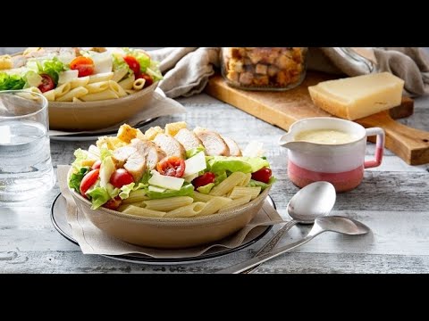 [EN] Chicken Caesar Pasta Salad / سلطة سيزر بالدجاج والمعكرونة - CookingWithAlia - Episode 742