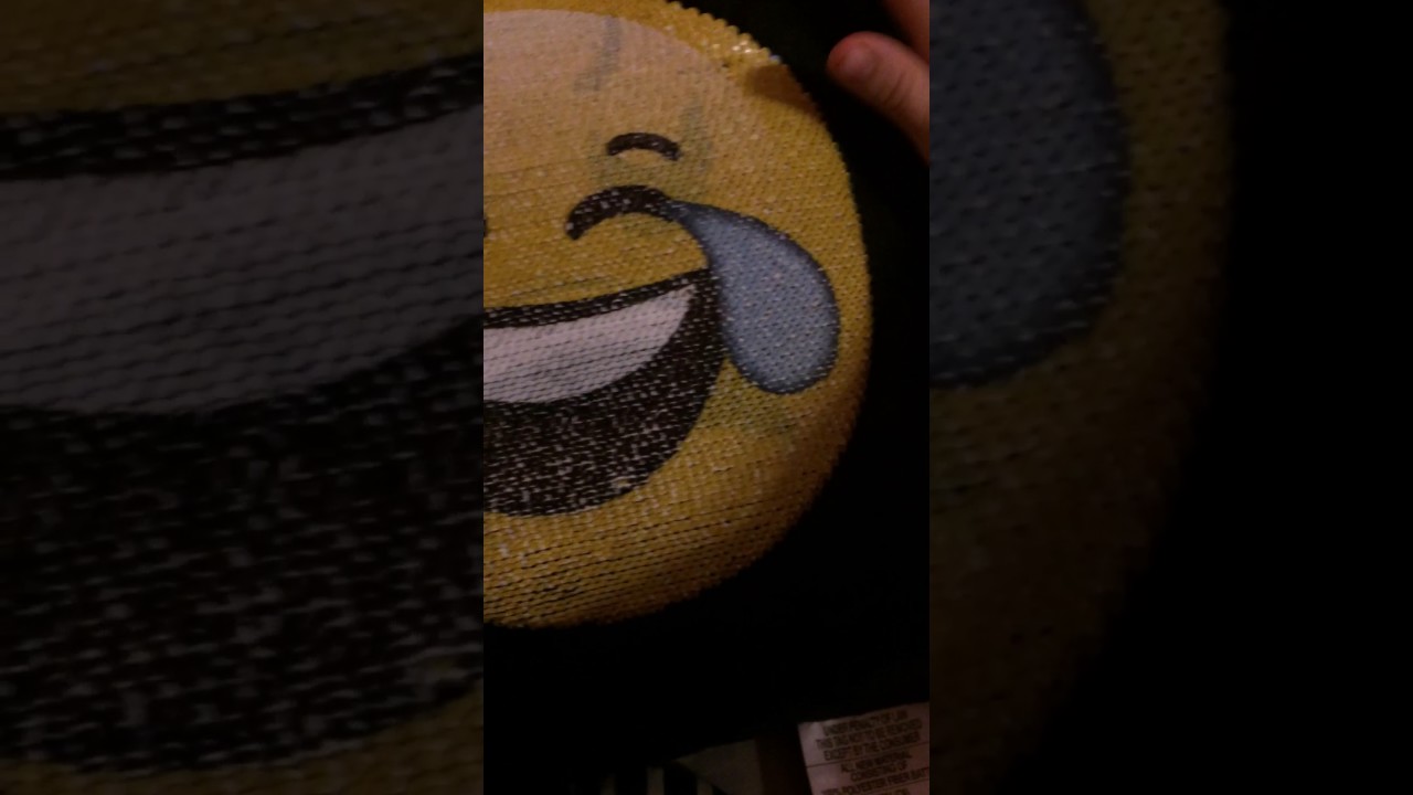 Sequin emoji pillow
