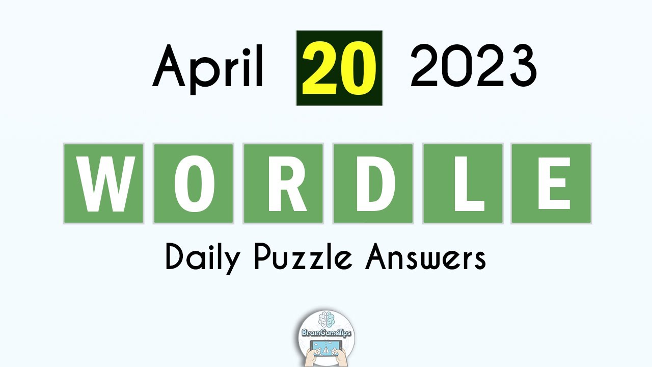 Wordle April 20 2023 Today Answer YouTube