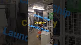 behind the scenes on a Celebrity cruise laundry room #celebrity #cruise #midwestadventurelife