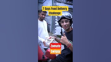 Food Delivery Challenge | Day 1 - 7 Day Challenge #shorts #zomato #swiggy  #minivlog #vlog