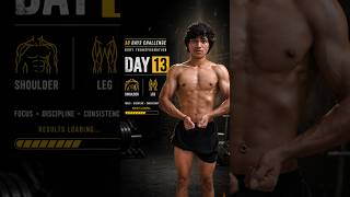 day13/30dayschallenge body transformation challenge or tomorrow kucha new hai #motivation
