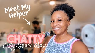 Meet My Helper! 👀 Packing Bundles + Big Shop Changes | Small Business Vlog