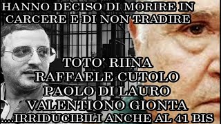Totò Riina Raffaele Cutolo Paolo Do Lauro e i boss irriducibili anche al 41 bis Mafia Camorra