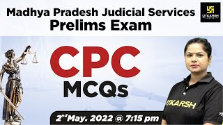 CPC MCQ's | Important MCQs  |  MP Judicial Services Pre. Exams | By Sarika Ma'am