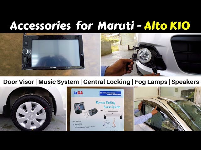 Maruti Alto K10 Official Accessories Detailed In New Video