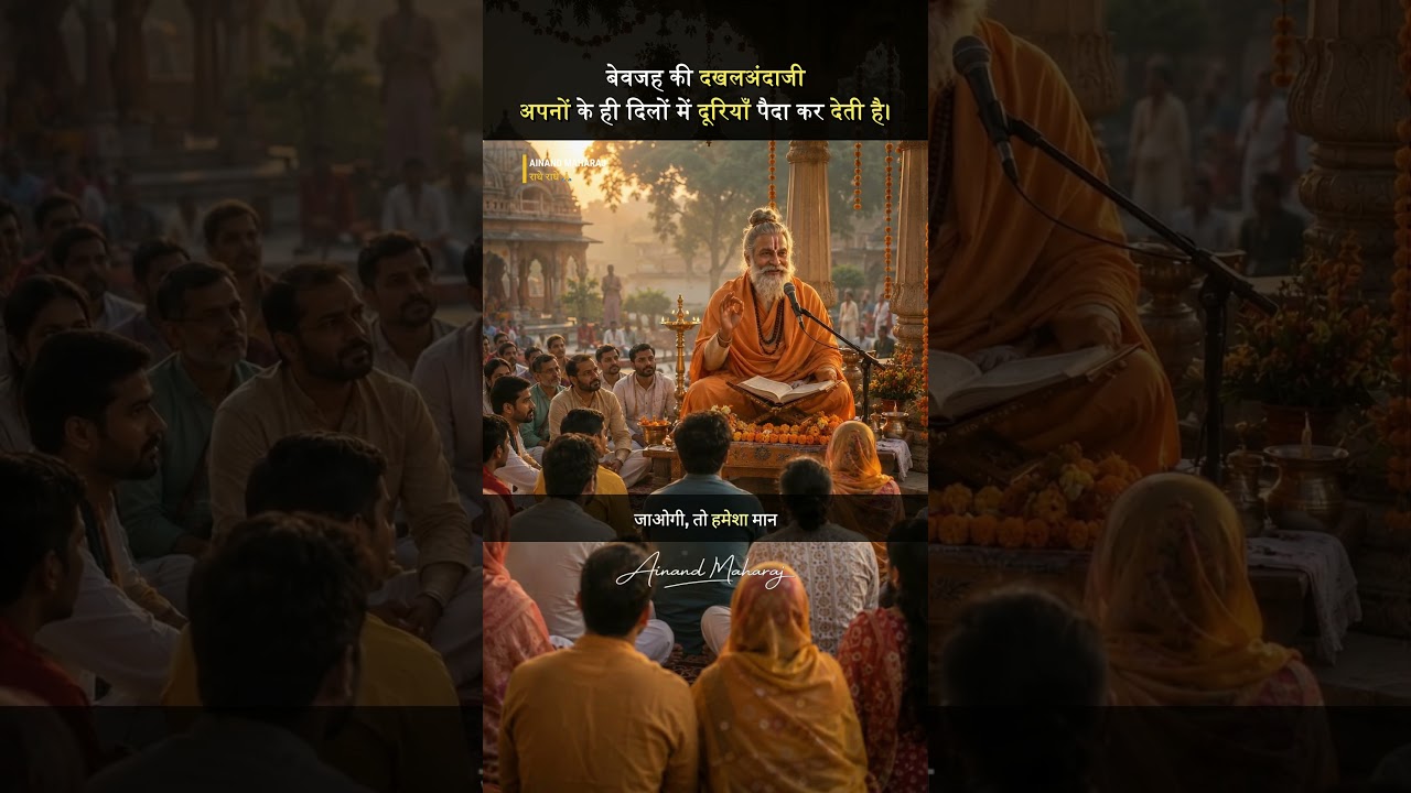 बहनों, मायके में मेहमान बनकर जाओगी तो मान-सम्मान पाओगी 🙏 — परिवारिक मूल्य प्रवचन