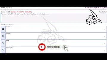 Mth634 (Introduction to Topology) Mid term Quiz Part 2 ll Waqar Institute