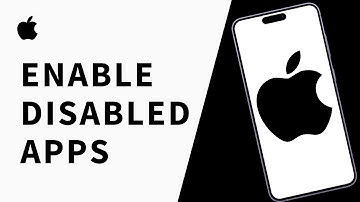 How to Enable Disabled Apps in iPhone