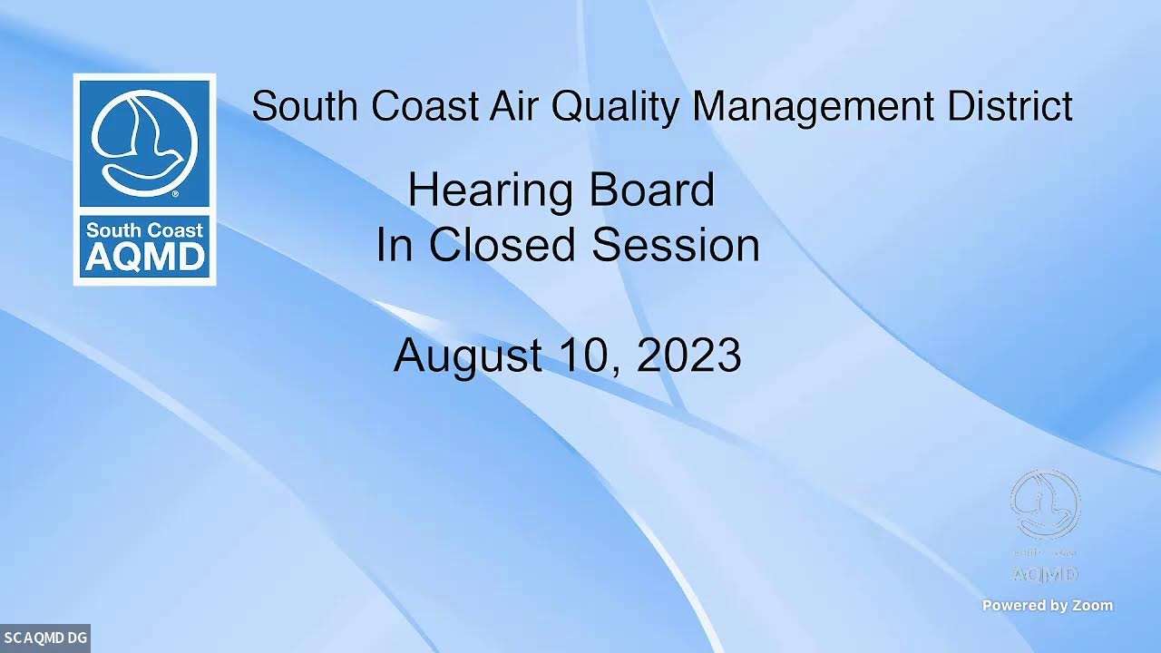 South coast aqmd hearing board hearing august 10 2023 youtube