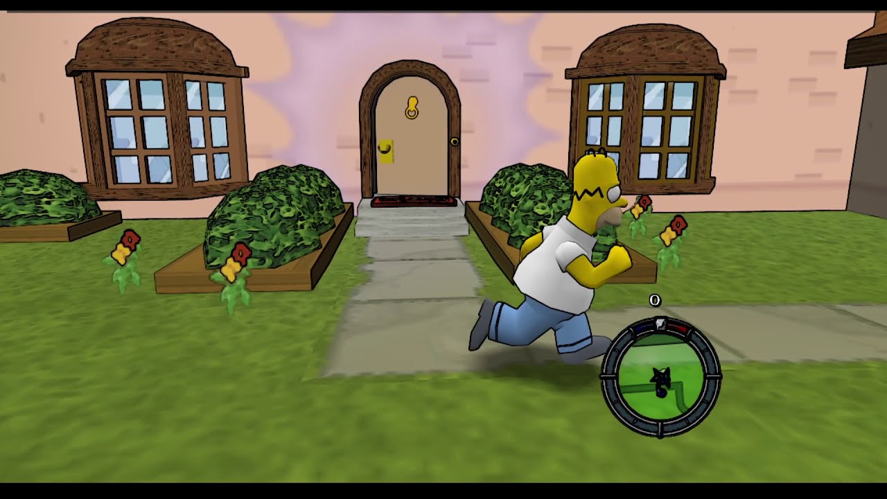 Simpsons Hit and Run ONE BIG CONNECTED MAP CEL SHADING (thicc outline ...