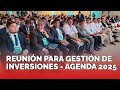 REUNIÓN PARA GESTIÓN DE INVERSIONES  - AGENDA 2025