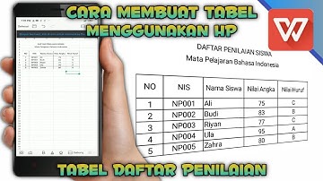 CARA MEMBUAT TABEL EXCEL MENGGUNAKAN WPS OFFICE HANDPHONE