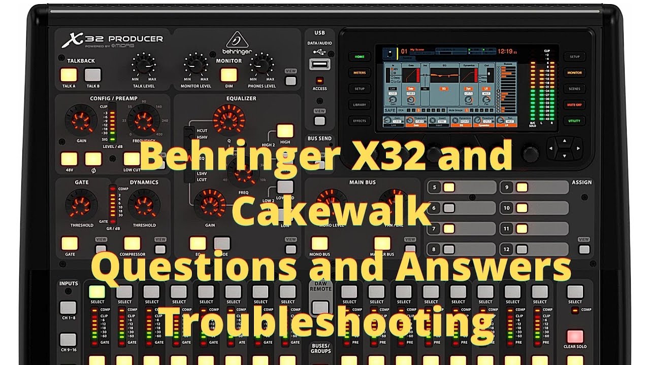 Behringer X32 Troubleshooting Questions and Answers - YouTube