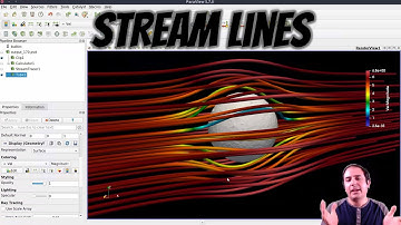 [ParaView Postprocessing 12] Fluid flow: stream lines