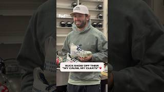 Bigger than football 🙏 #buccaneers #mycausemycleats #nfl #bakermayfield #community #tampabay