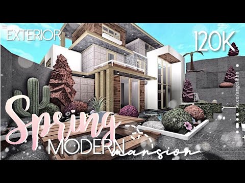 Hillside Modern Mansion Part1 Exterior Roblox Bloxburg - roblox bloxburg grand hillside mansion bloxburg mansion