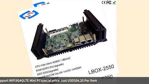 Newest Onboard Intel Atom D2550 Cpu Industrial Pc With Xpwin7win8win10