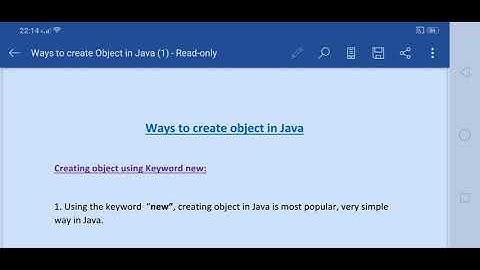 Java Interview Questions | Ways to create object in Java | Different ways to create object in Java