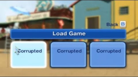 Corrupted Save Data in The Sims 3 (Wii)
