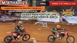 M Athar 23 Kembali Berulah Pacu Motor Hingga Jebol Kejurda Grasstrack Jabar