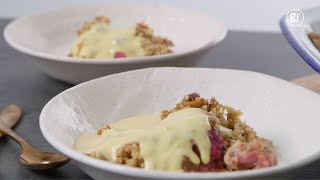 How to make rhubarb crumble – BBC Good Food