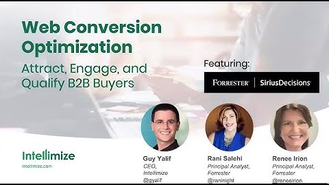 Web Conversion Optimization to Drive More Leads, Ft Forrester - Intellimize