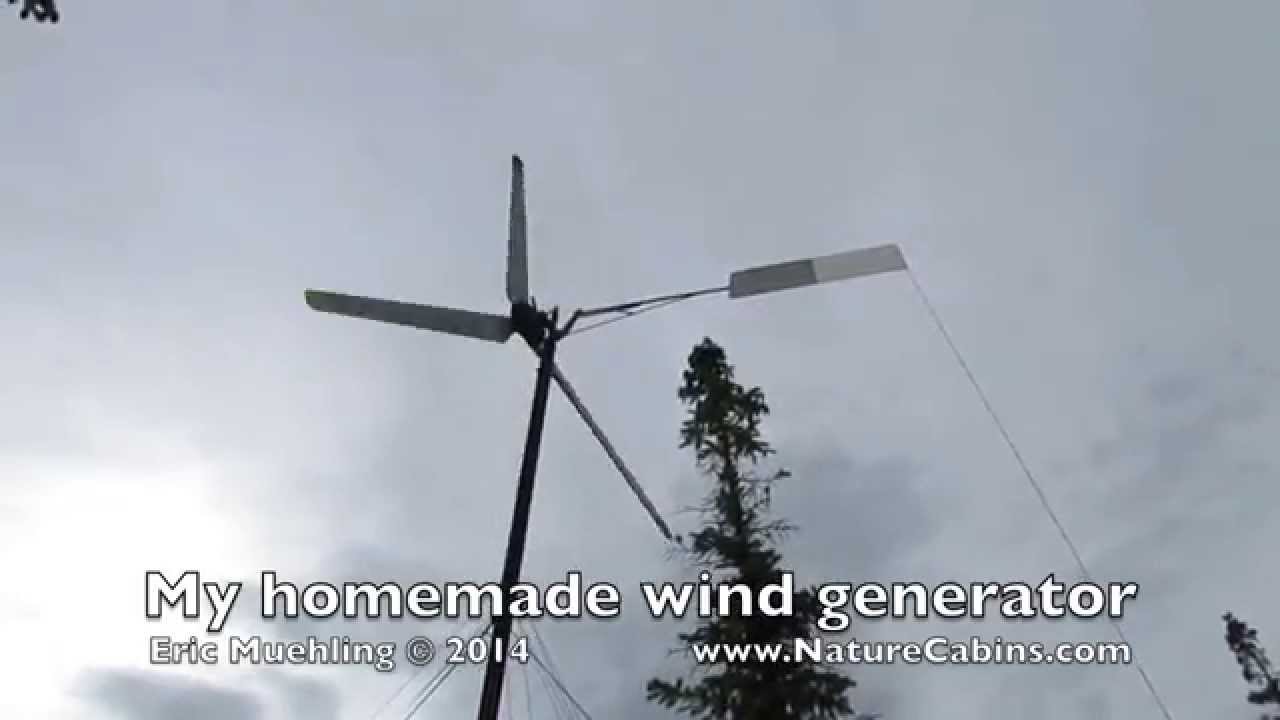 My homemade wind generator YouTube