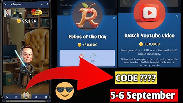 September 5-6 Rebus and YouTube video codes x  Empire | X EMPIRE | X EMPIRE listing date | #viral