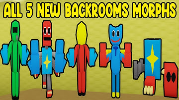 UPDATE - How To Find ALL 5 NEW BACKROOMS MORPHS in Find The Backrooms Morphs