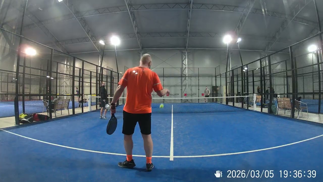 Padel, Match entraînement (Daryl&JM-Ludo&Jonas) 2/6 - 2/6, Malmedy 7/03/2026, 3 de 4