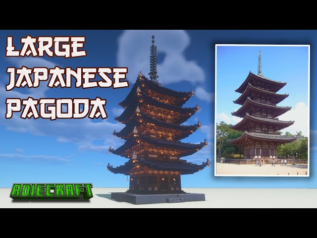 Minecraft: How to build a Japanese Cherry Pagoda