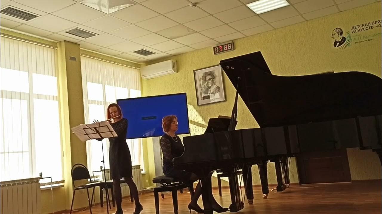 Елена Николаева. Соната для флейты и фортепиано. - YouTube