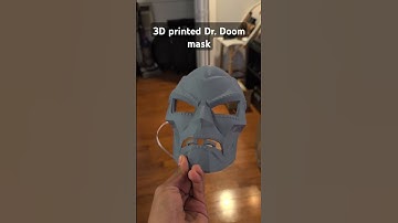 3D printed Dr. Doom mask #3dprinting #mask #cosplay #drdoom #fantasticfour #marvel #disney #comics