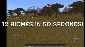 12 Different Biomes in 50 Seconds!
