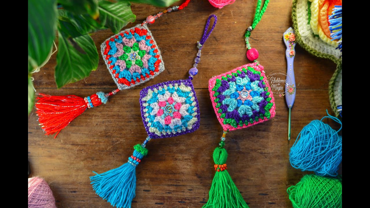 Borlas con grannys (Técnicas y crochet )