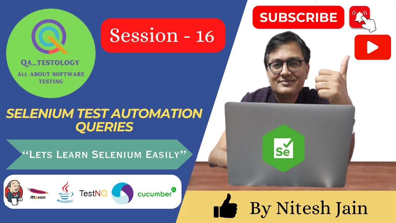 Session_16__Selenium Test Automation Queries - YouTube
