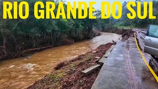 NÃO CONSEGUIMOS CHEGAR EM ROCA SALES. TODAS PONTES DO RIO TAQUARÍ CAÍRAM ENTRE LAJEADO E IMIGRANTE